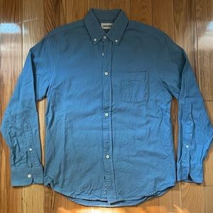 Taylor Stitch jack shirt in brushed blue size small